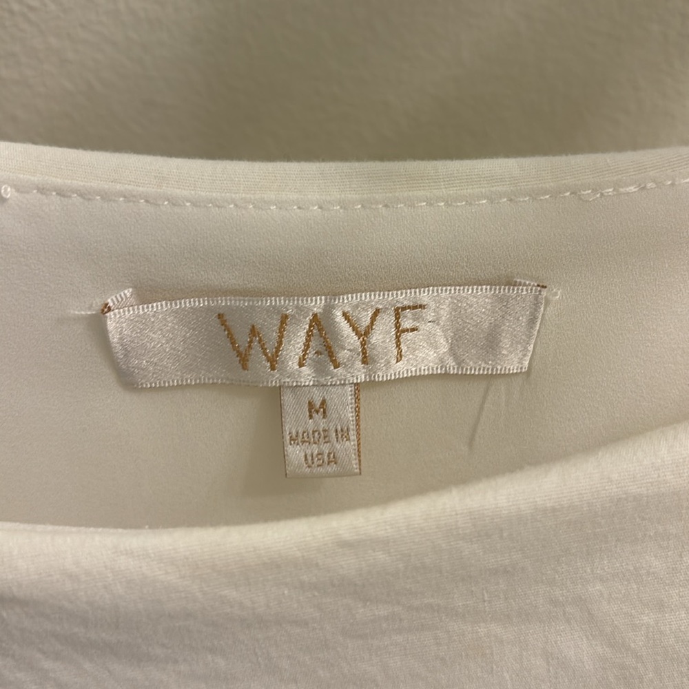 Tiered white ruffle WAYF dress - Picture 4 of 6